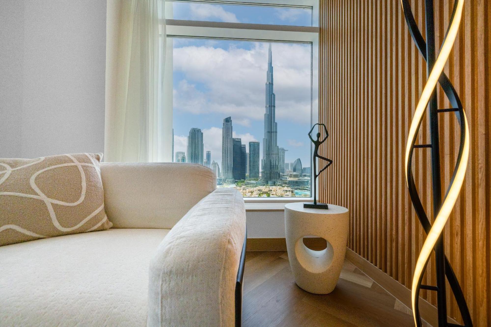 Upgraded Apartment With Stunning Burj Khalifa View Dubai Exterior foto
