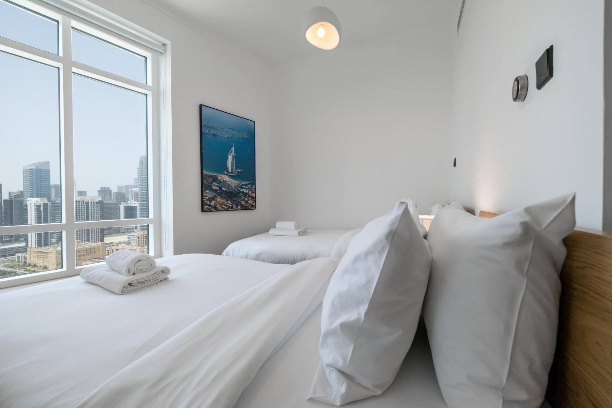 Upgraded Apartment With Stunning Burj Khalifa View Dubai Exterior foto